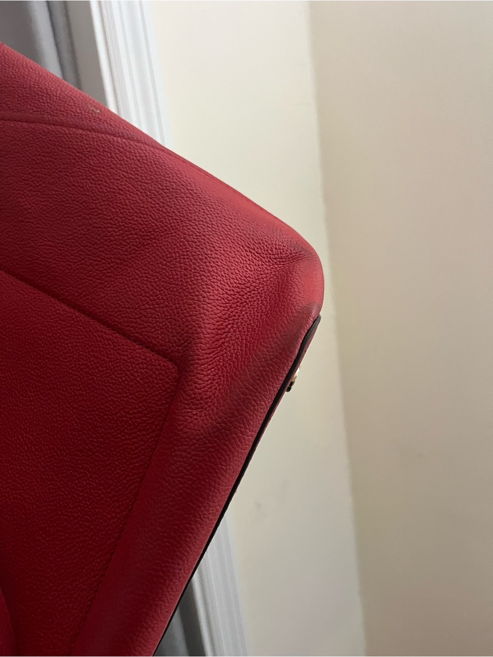 Kate Spade Red Pebbled Leather Tote - Picture 10 of 15